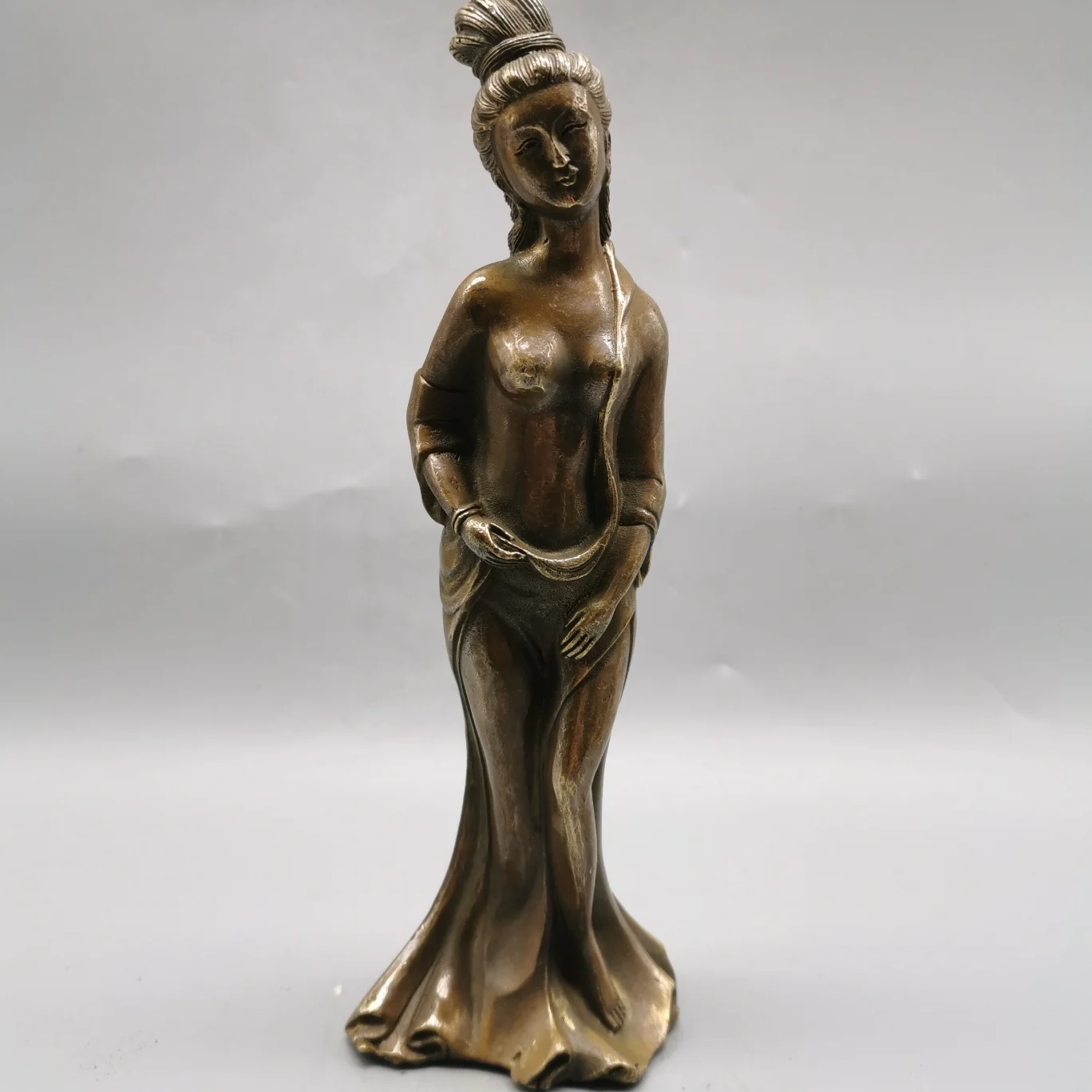 

Classical Goddess Statue Creative Oriental Fairy Figure Sculpture Home Decor Statue Interior Decoration Bronze Crafts Artwork