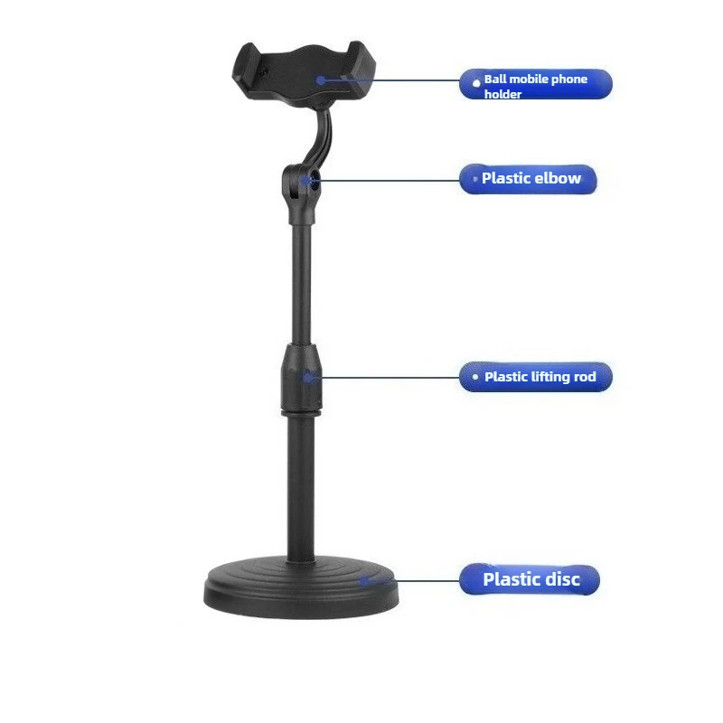 360° Rotatable Weighted Anti -Slip Base Desktop Lazy Foldable Adjustable Flexible Arm Universal Holder For iPhone Xiaomi Samsung