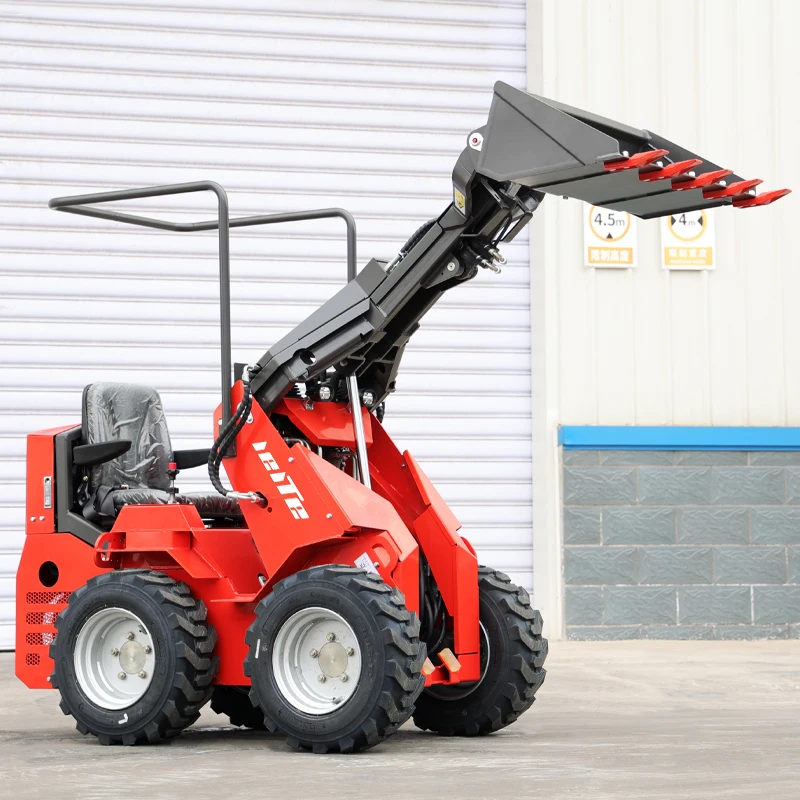 2025 رخيصة صغيرة رافعة عجلات انزلاقية التوجيه مجرفة لودر لحديقة المزرعة استخدام المصنعين الصينيين بقعة رائجة البيع