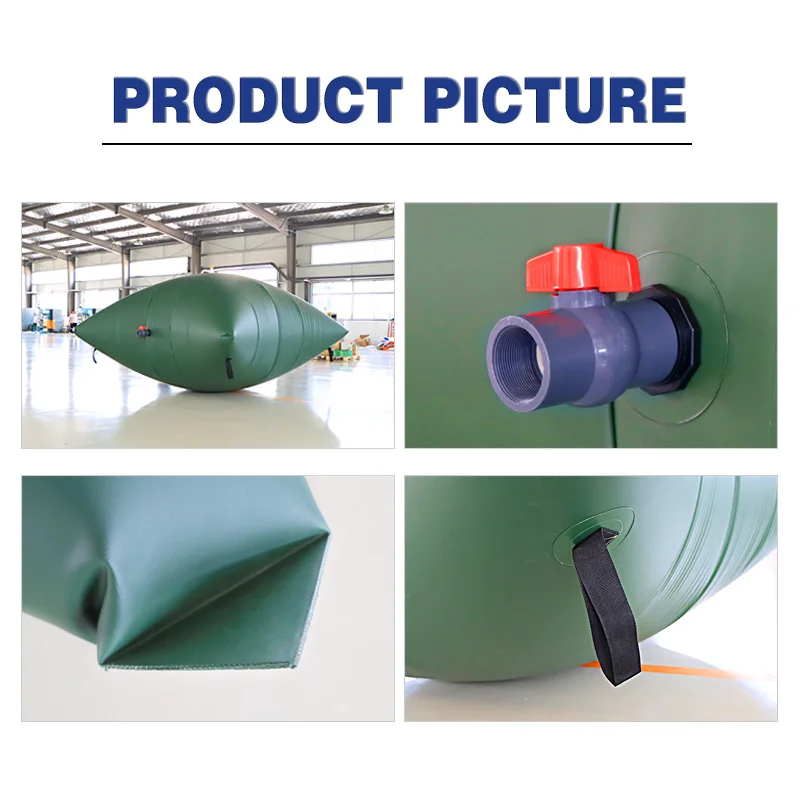 Hot Sale 50000L ROHS CE UV Resistance Collapsible Big PVC Grey Water Tank Portable Fresh Water Tank Greenhouse