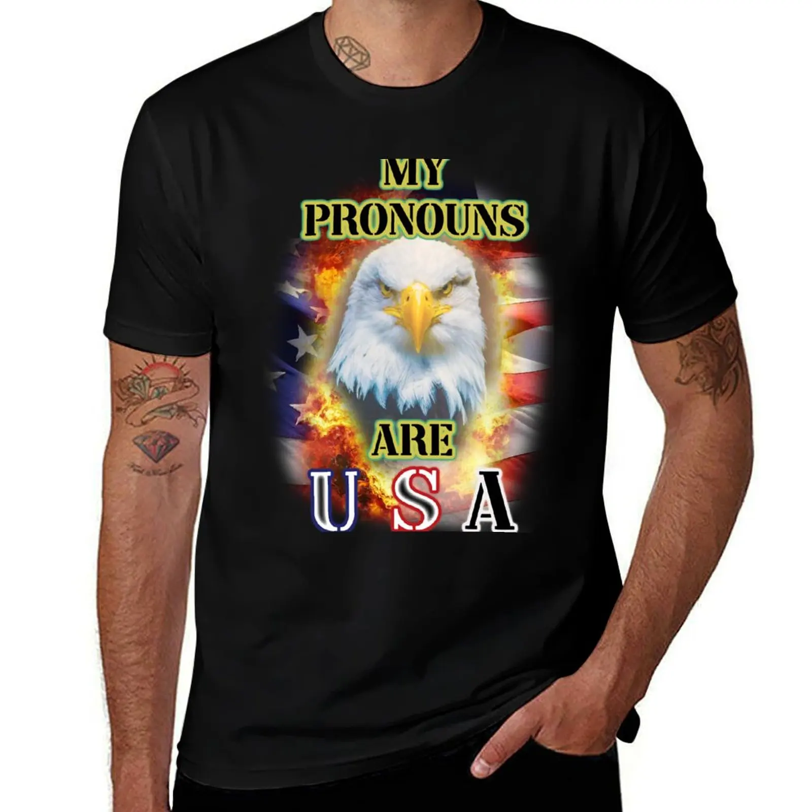 

my pronouns are usa T-Shirt man tshirt t shirt for man