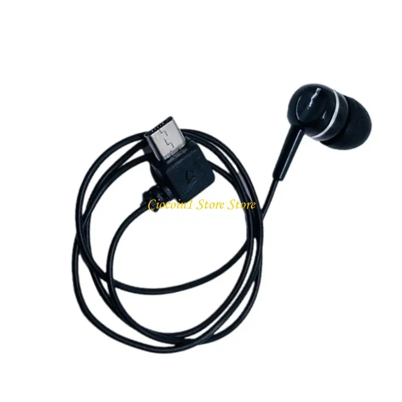 A3PC Compatible con auricular oído sola conexión 5PIN Construcción PVC Negro