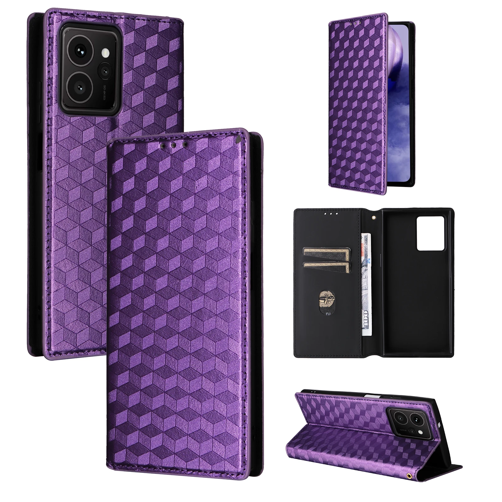 

For Nokia HMD Skyline 5G case Retro Dimensional PU Leather Back Case Cover For Nokia HMD Skyline Fundas Phone Accessories
