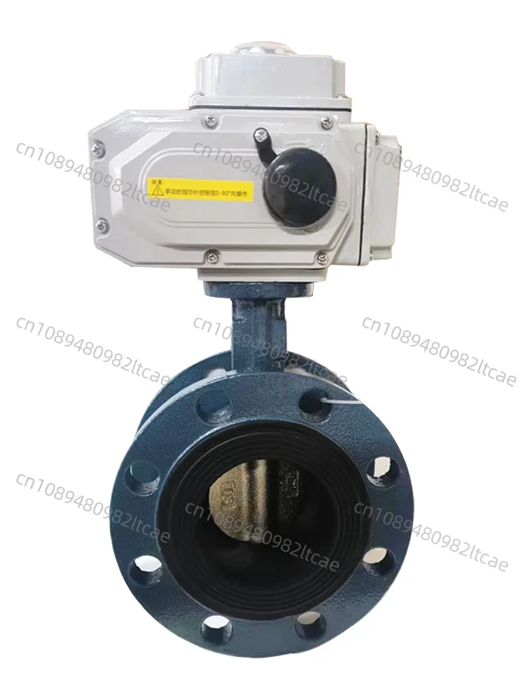 Electric Butterfly Valve D941X-16/10Q Flange Control Adjustment Ball Mill Cast Iron Stainless Steel Plate Valve DN50-500