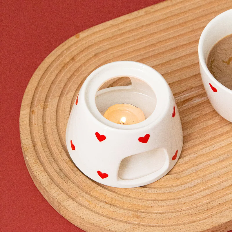 Ceramic Heating Stove Home Kitchen Creative Diy Chocolate Stove Bowl Stove Separated Alcohol Stove - view 4