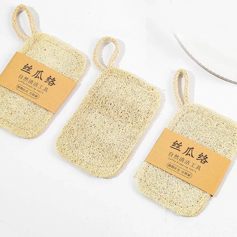 1-10PCS Loofah Dish Towel Does Not Hurt The Pan Sponge, Oil Stain Removing Cloth, Silk Gourd Pulp Pan Brush Hot