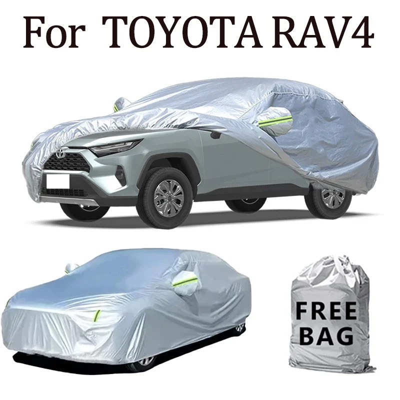 

For TOYOTA RAV4 Car Cover Outdoor Protection Covers Snow Sunshade Waterproof Dustproof Exterior UV Car Accessories