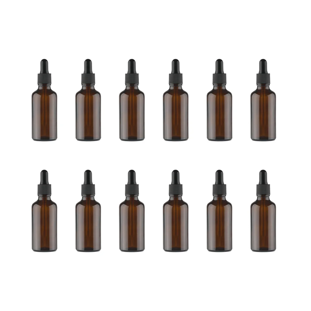 

12 Pcs Squeezable Dropper Bottles Essential Oil Packaging Sample Oils Roller