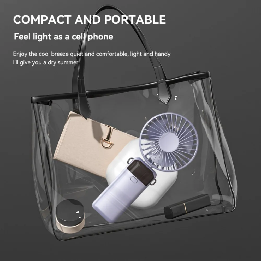 Mini Fan Type-c 1200mAh Rechargeable 90° Fold Cooling Portable Handheld Electric Fan Tudent Dormitory Led Digital Display Fans