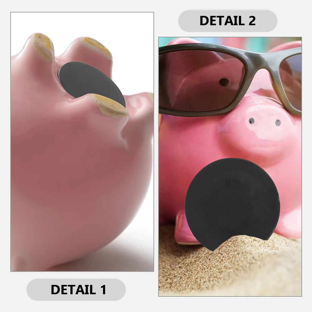 

10 Pcs Round Rubber Stopper Locking Hole Plug Stoppers Plugs Saving Bank Cap for Piggy