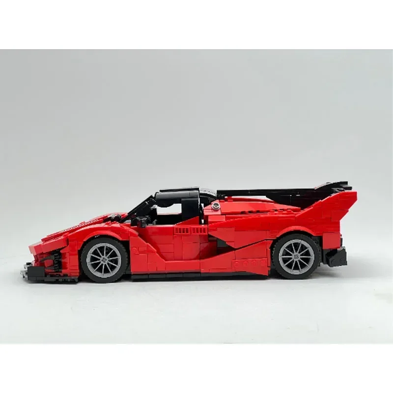 MOC-140857 Red Classic Art Scissor Door Supercar Assembly Building Block Model • 1033 Parts Adult Kids Birthday Toy Gift