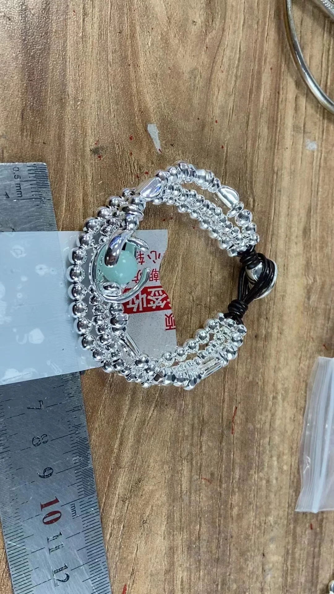 2022 New Stainless steel alloy Silver Color Cute Have logo No Buckle Fashion Charm Bead Bracelet Free Wholesale Shipping