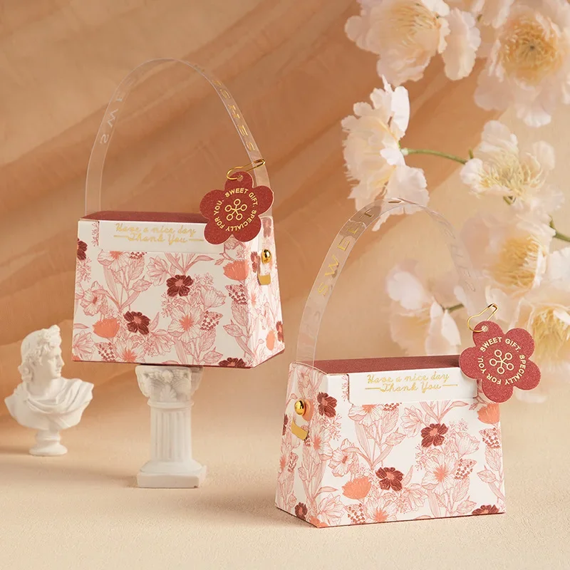 20 Pcs/Lot Creative Flower Wedding Candy Box Festive/Party Portable Small Gift Box Easy Folding Gift Packaging Paper Box