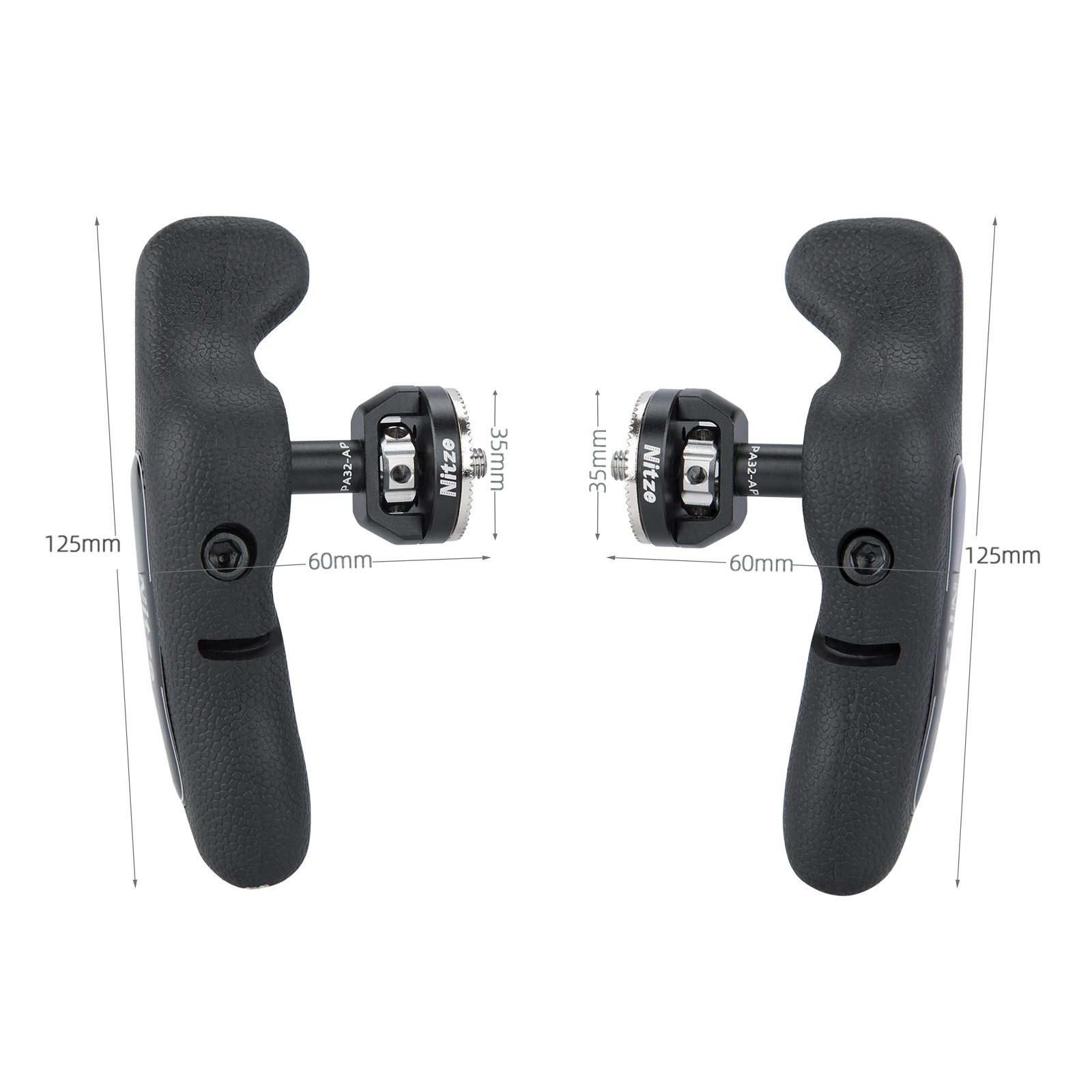 Nitze PA32A Left and Right Side Handle Kit with ARRI Rosette for Monitor Smartphone Camera Cages