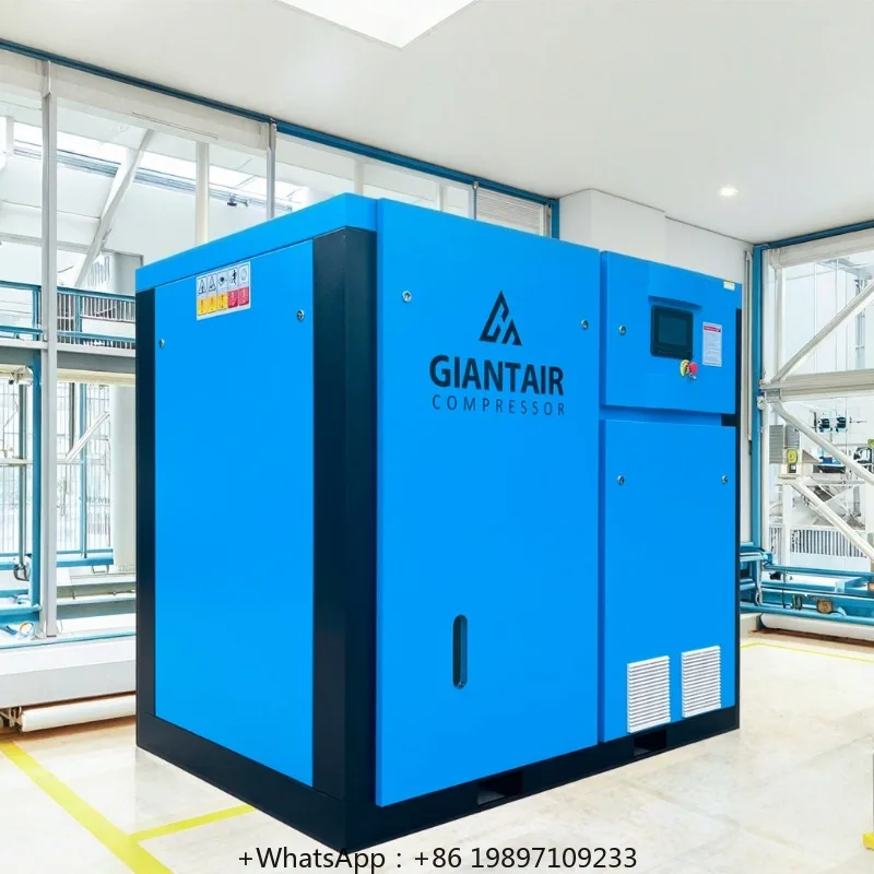 

GiantAir 7.5Kw/10h p Air Compressor Hanbell Or Baosi 200L New Condition Core Components Engine Motor 37 Kw Power Air Cooled
