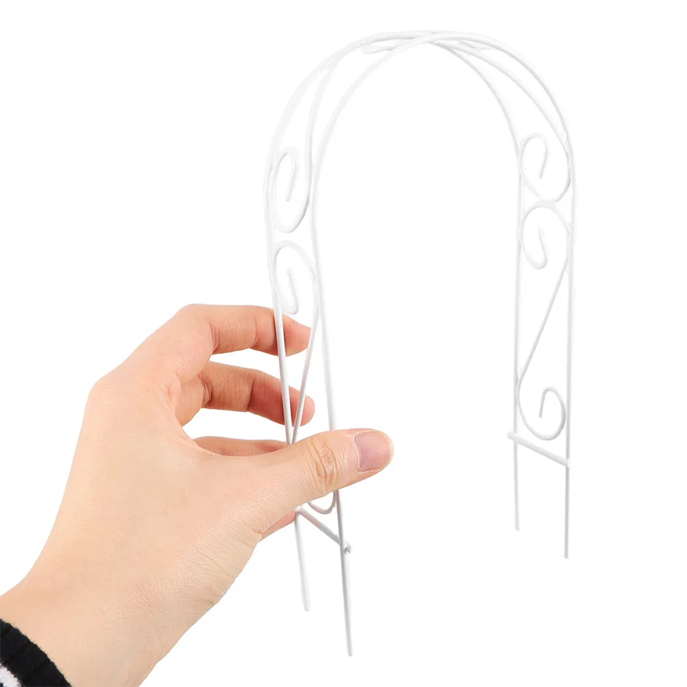 

2pcs Mini Iron Archway Decor For Dollhouse Garden Accessories, Fairy Landscaping Ornament, Micro Landscape Arch, Diy Mini House