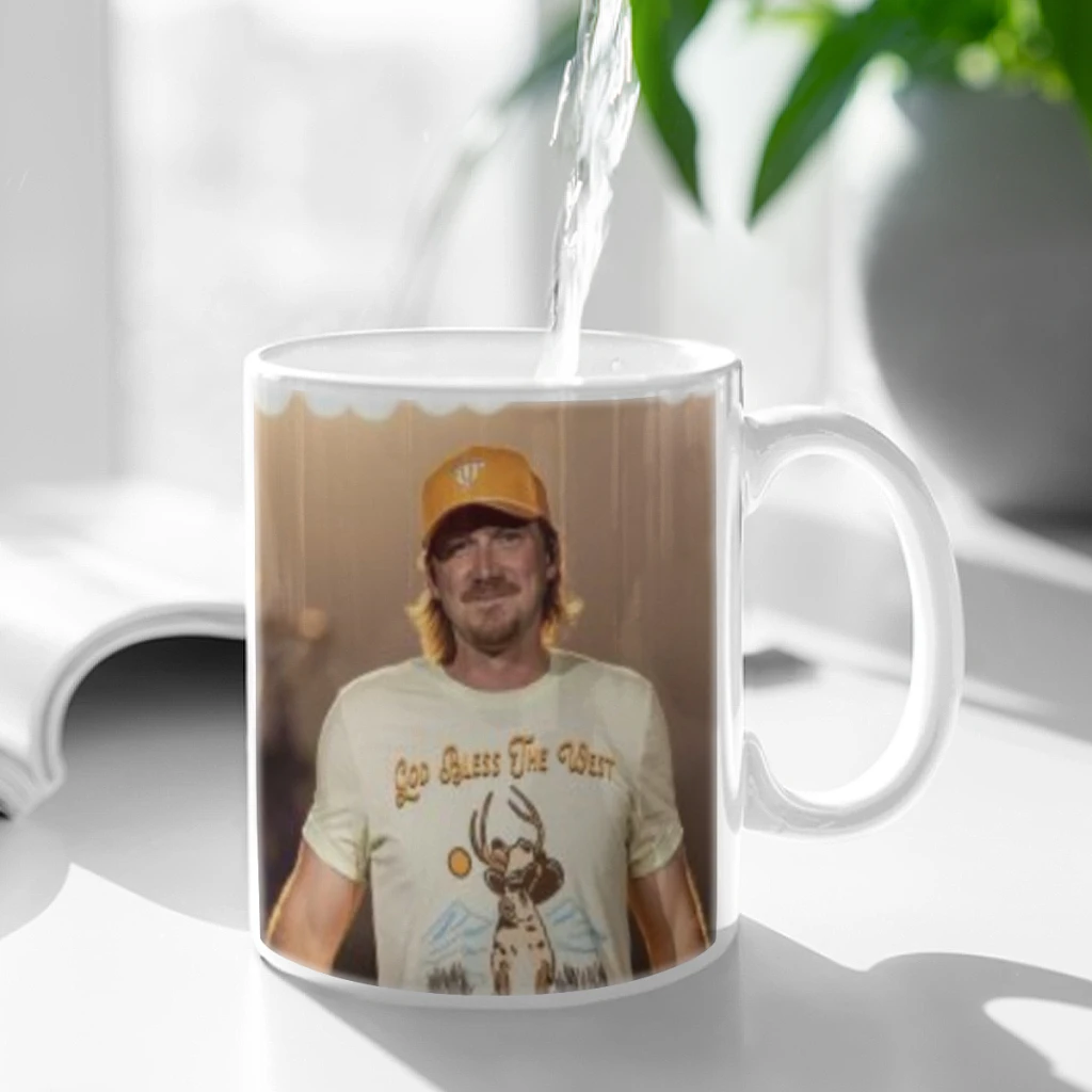 

Singer Morgan Wallen Ceramic Cup Coffee Oatmeal Breakfast Cup Creative Personality Mug