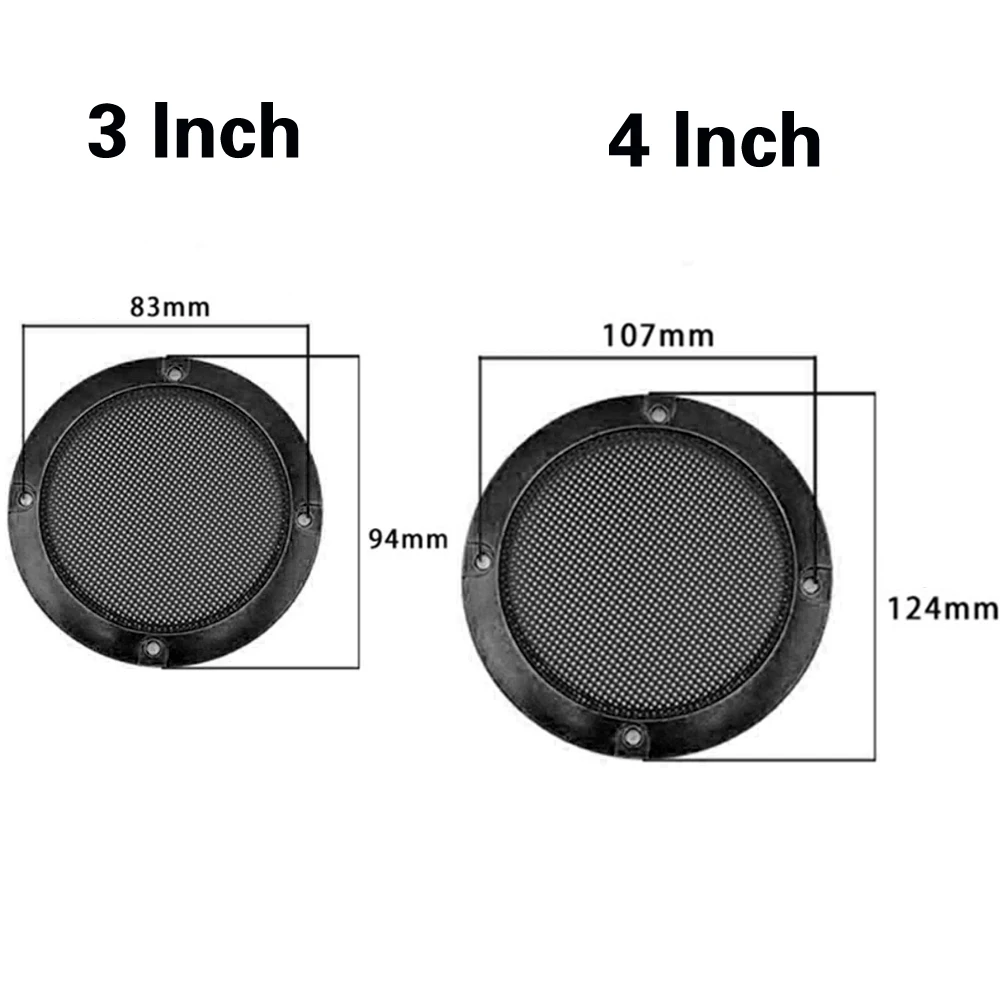 Round 3-Inch / 4-Inch Speaker Grille Mesh Cover Net For DIY Audio Board Arcade Game Cabinet Pinball Parts Vending Machine