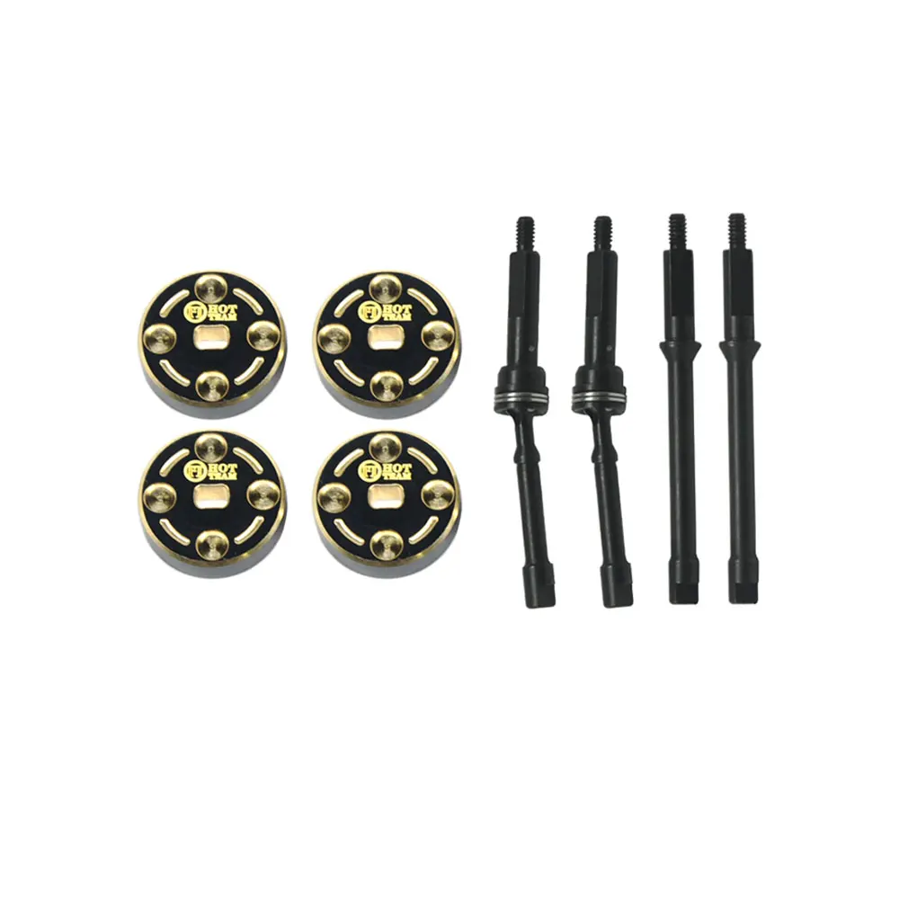 

Hot Team 1144 Steel Hardening +4mm CVD with Brass +4mm Weight 4pcs/set for SCX30 Cars Upgrade Parts 8pcs/set