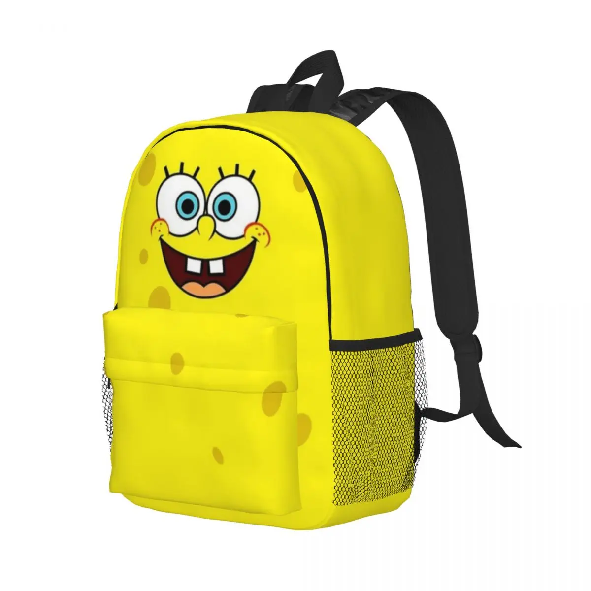 SpongeBob Compact 15-Inch Backpack - Stylish Lightweight Bag Perfect for Students and Commuters