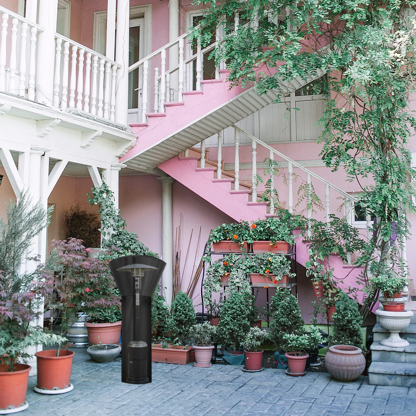 

Patio Heater Cover Waterproof Protective Guard Easy Fold Compact Size Wind Rain Snow Protection Outdoor Garden Heater Cover