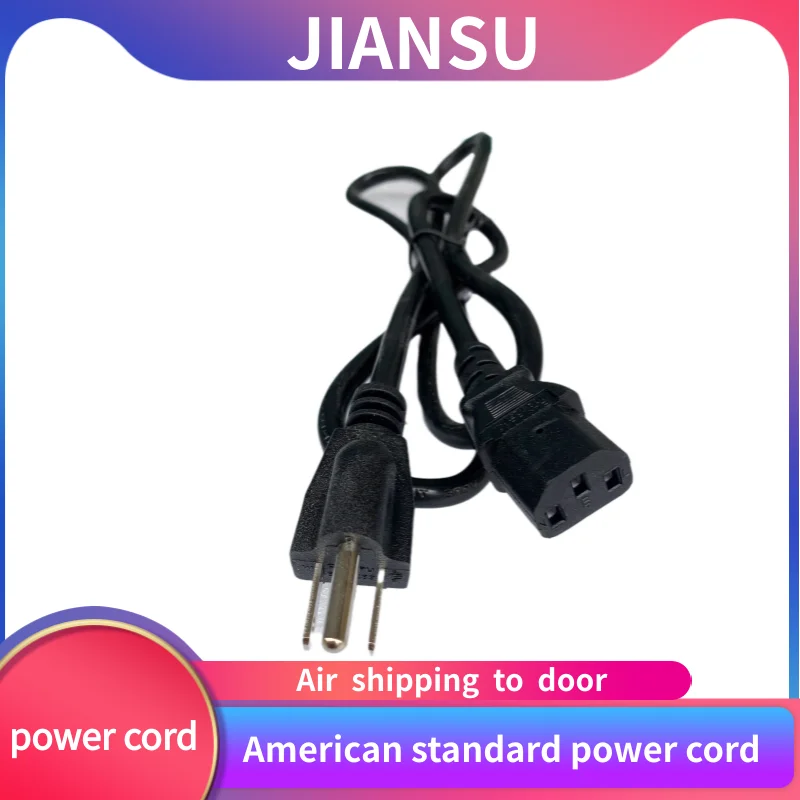 3PIN EU Power Cord US UK AU Plug IEC C13 Power Adapter Cable For Dell Desktop PC Monitor HP Epson Printer LG TV Projector