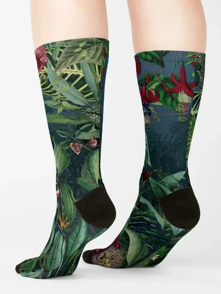 Midnight Rainforest I Socks sports stockings gifts summer winter Man Socks Women's