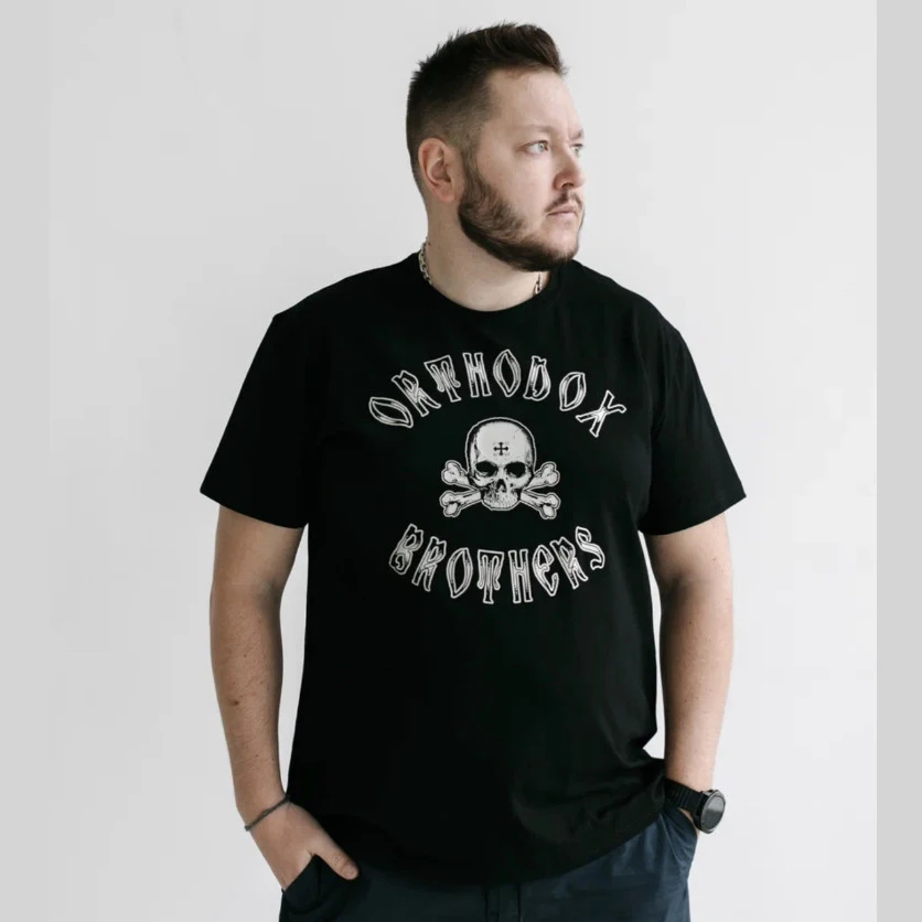 Russian Slavic Orthodox Brothers T-Shirt New 100% Cotton O-Neck Short Sleeve Summer Casual Mens T-shirt Size S-3XL