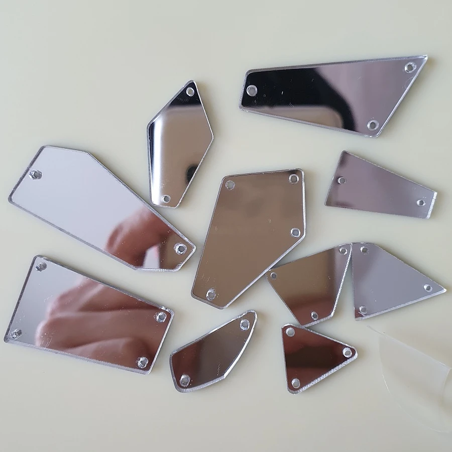 Mirror Clean surface Loose Crystals Rhinestones Sewing Craft Making Costumes Clothing Wedding Dress Prom Decorations Mix Shape