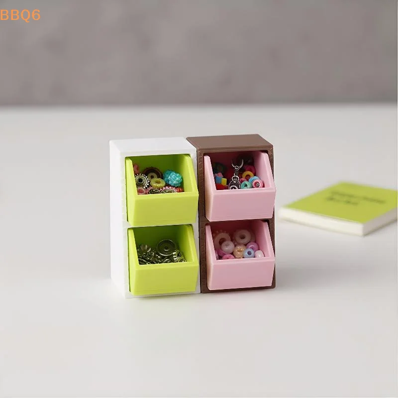 *Miniature Storage Box Ornament 1/12 Dollhouse Mini Kitchen Food Basket Model Dolls House Decor Accessories Pretend Play Toy