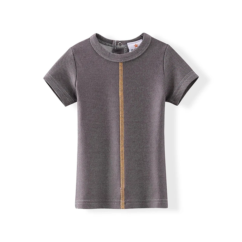 Colourful Denim Zipper Set – T-shirt