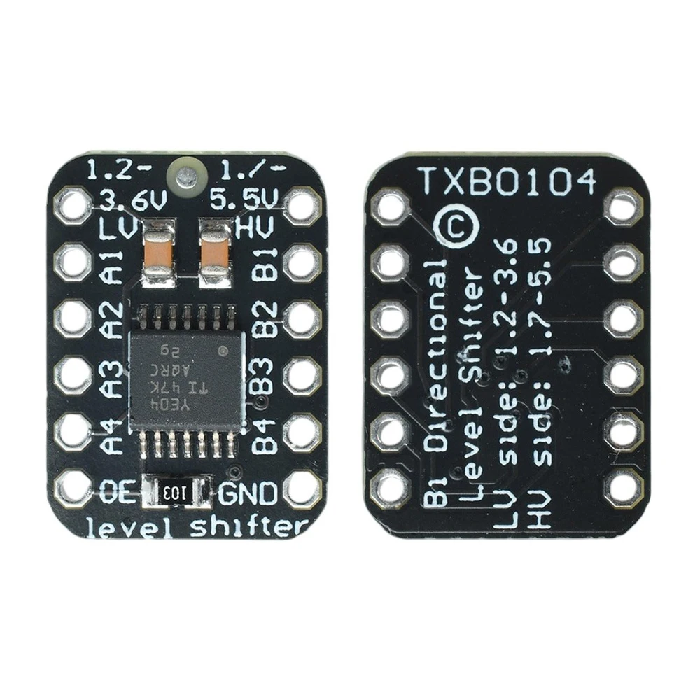 TXB0104 Bidirectional Logic Level Shifter Module Auto‑Detect Direction 3.3V 5V Automatic Voltage Translator for DIY IoT Project