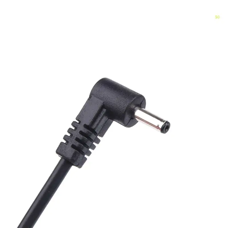 Adaptador enchufe acodado USB macho a conector macho 90 grados, Cable convertidor corriente 3,5mm 35mm