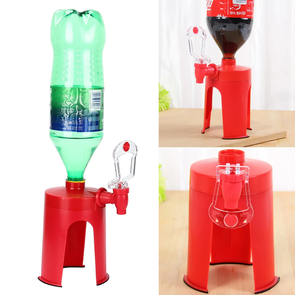 

Upside Down Automatic Drink Dispenser Soda Bottle Drinking Dispenser Hand Pressure Drinking Fountains Coke Bottle