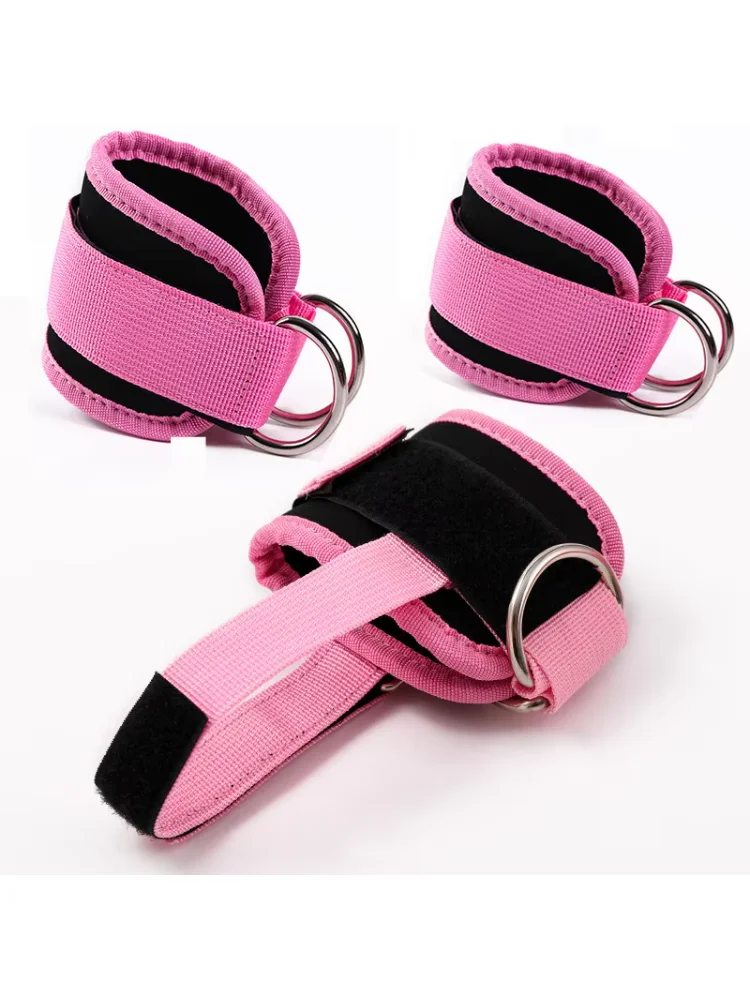Cable Ankle Straps Double D-Ring Ankle Cuffs For Gym Workouts Glutes Legs Strength Training Brace Support Sport Safety Abductors