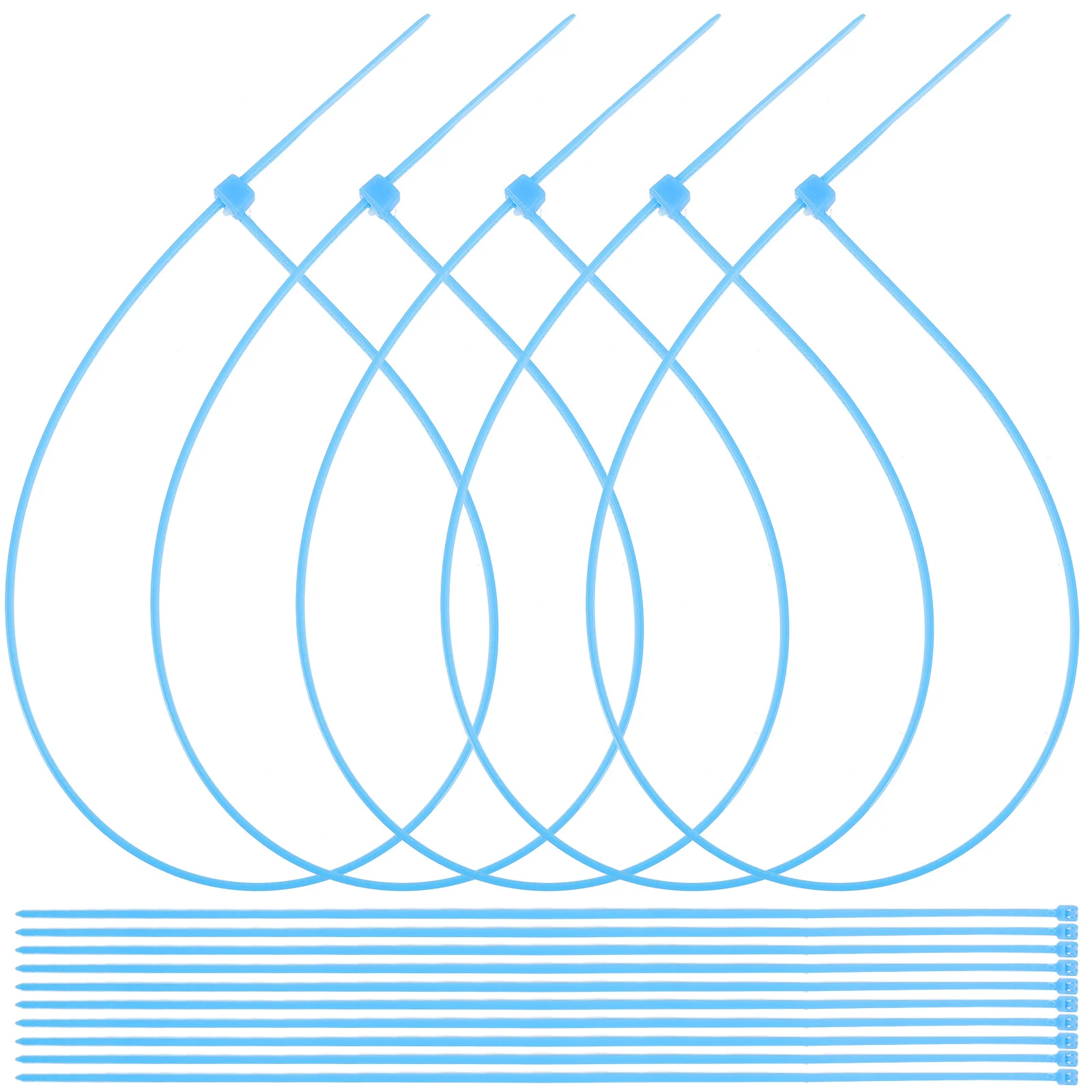 

250Pcs Self-Locking Wire Ties Heavy Duty Zip Cable Ties Reusable Strong Pulling Force for Organizing Home Office Gardening