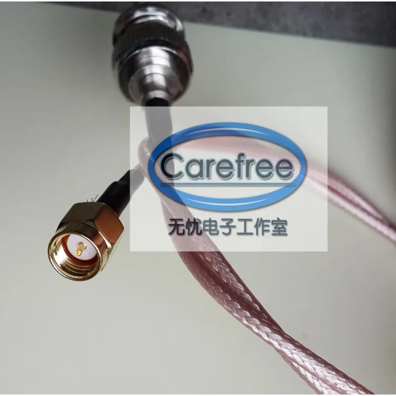 

Кабель для передачи радиочастотных сигналов SMA Male/Q9 Male с прямым разъемом, высокочастотный сигнальный кабель BNC 60 см, с низкими потерями, стабильная передача