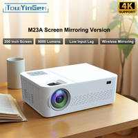 Touyinger M23A Full HD Projector 1080P 9000 Lumens Brightness Home Theater Home Bedroom Game Projector Video Beam