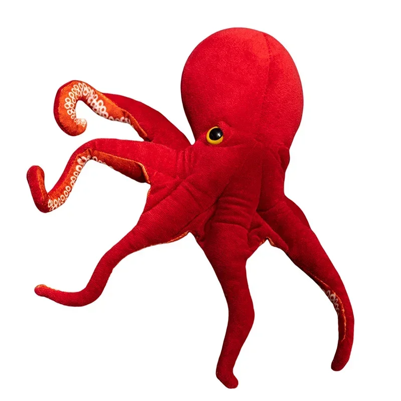 40/75cm Red Octopus Ocean Animal Doll Plush Toy Stuffed Simulated Plushie Peluche Boys Girls Birthday Present