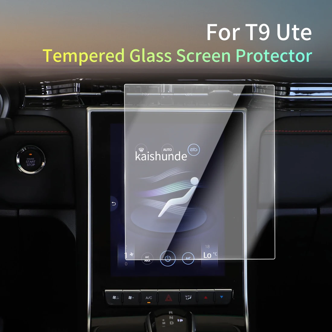 

Car Stickers Meters Protector For25 Chery T9 Ute Tempered Glass Protective Film Display Navigation Vehicle