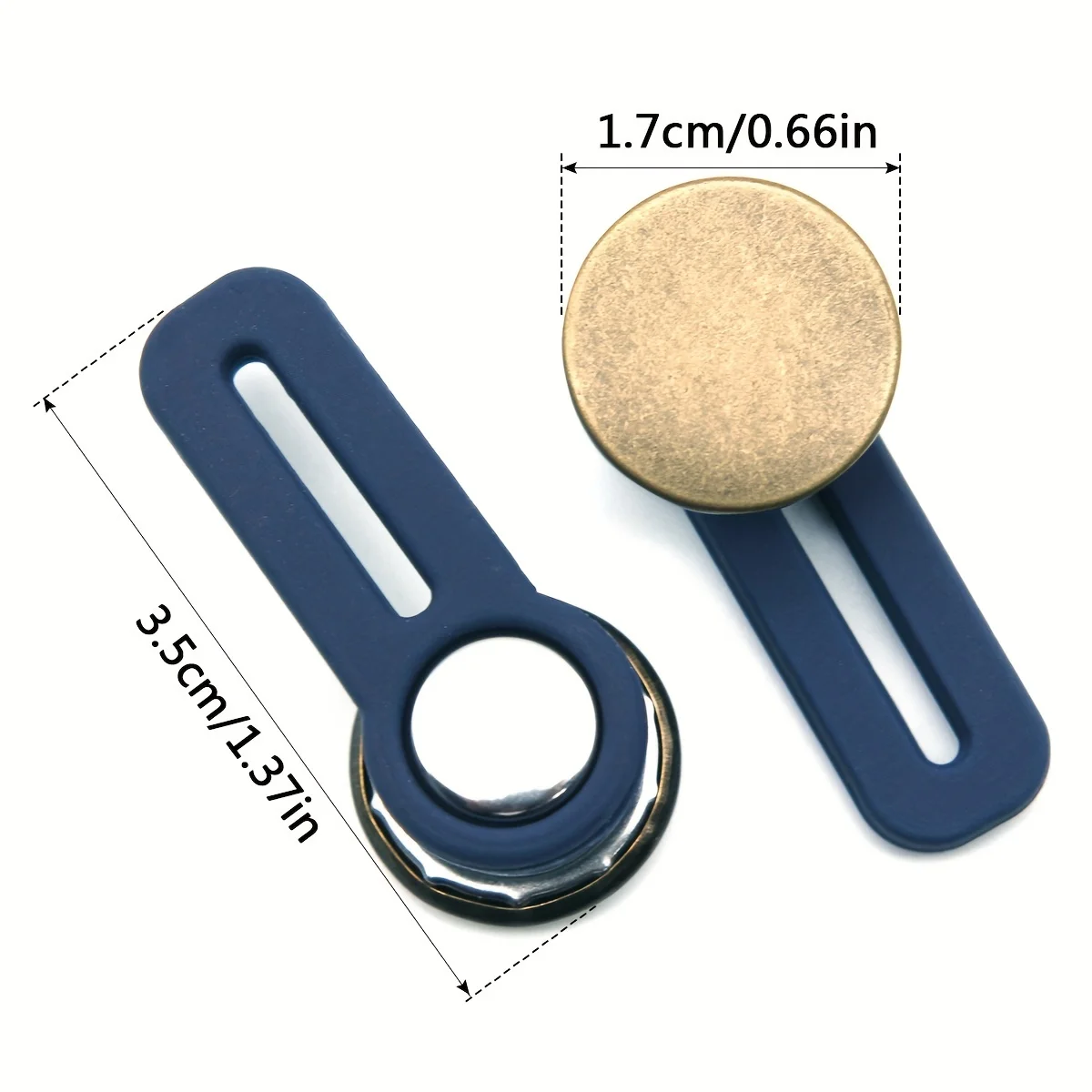 6/8/10PCS Jeans Waistband Extender, Elastic Adjustable Waistband Button for Pants, Full Matching Seamless Detachable Design