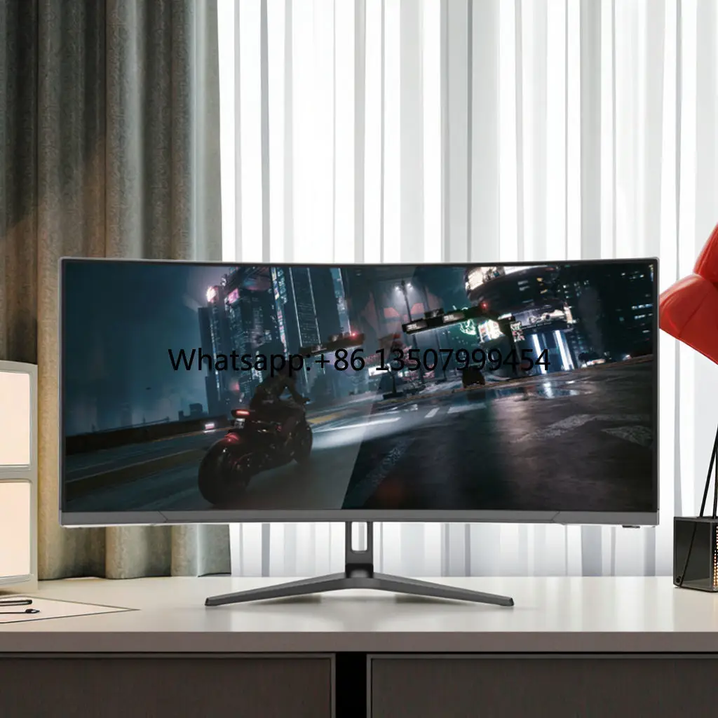 34inch VA Wide Fish Screen 21:9 WQHD 4K Esport Curved Gaming Monitor 75Hz 165Hz HDR LED RGB Desktop Pc Display Computer Monitors