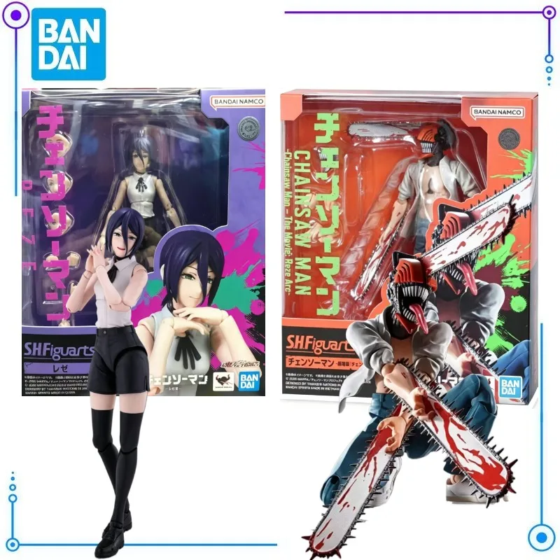 

In Stock Bandai SHFiguarts Chainsaw Man Reze Action Figures Model Toys Anime Characters Exquisite Figures Desktop Decoration