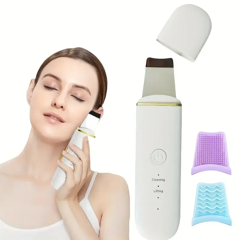 フェイシャルスクレーパー スキンクリーナー - 輝く肌のための毛穴クリーナーと黒ずみ除去ツール