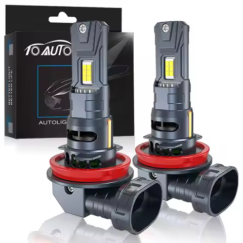 TOAUTO H8 H11 LED Car Headlight Bulbs Canbus 9005 HB3 9006 HB4 CSP LED Headlamp 120W Turbo Auto Lamp Fog Lights 6000K 12V