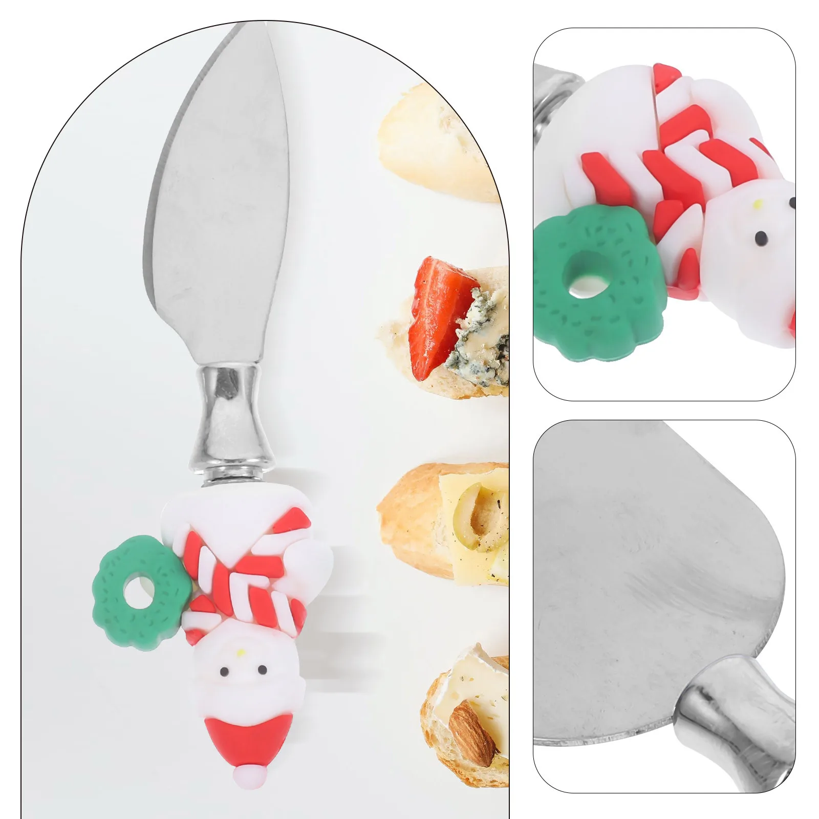 

3pcs Stainless Steel Slicer Cutter Kitchen Cutlery Set For Home Baking Fork Block Cutter Heavy Duty Cheese Shaver Cheese Planer
