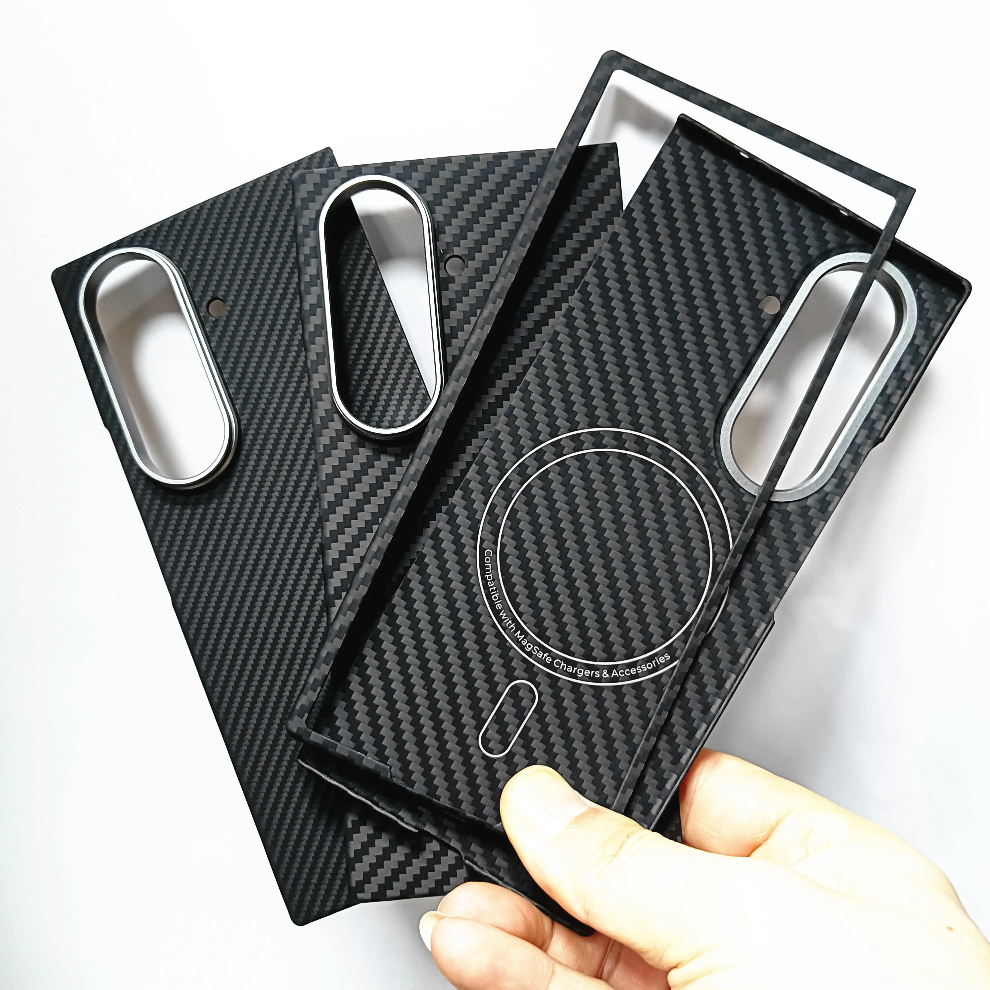 

Genuine Aramid Carbon Fiber Magsafe Case for Samsung Galaxy Z Fold 7 ZFold7 Magnetic Matte Thin Slim Hard Shockproof Armor Cover
