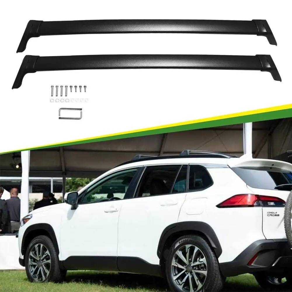 2Pcs for Toyota Corolla Cross 2020-2023 2024 Roof Rail Rack Cross Bars Crossbar