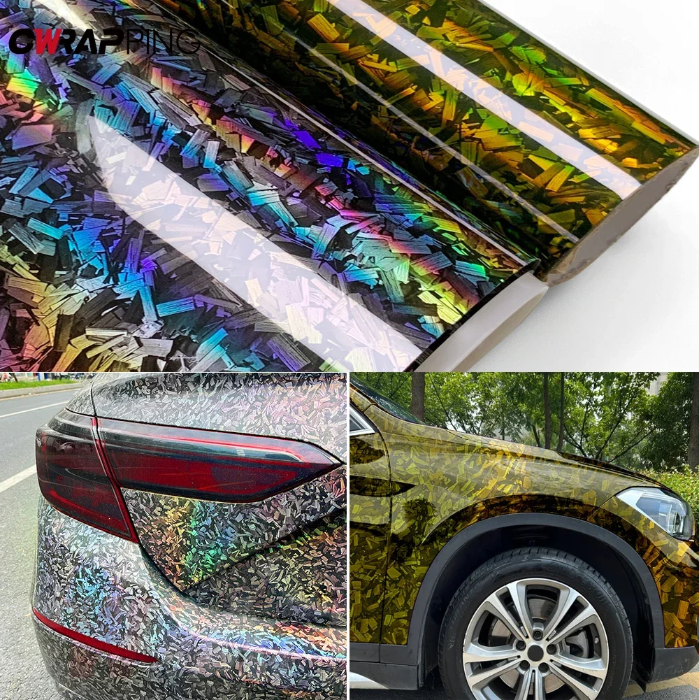 Car Sticker High Grade Forged Carbon Fibre Film Glossy Body Modification Sticker Motorcycle Body Sticker for Car Accessories