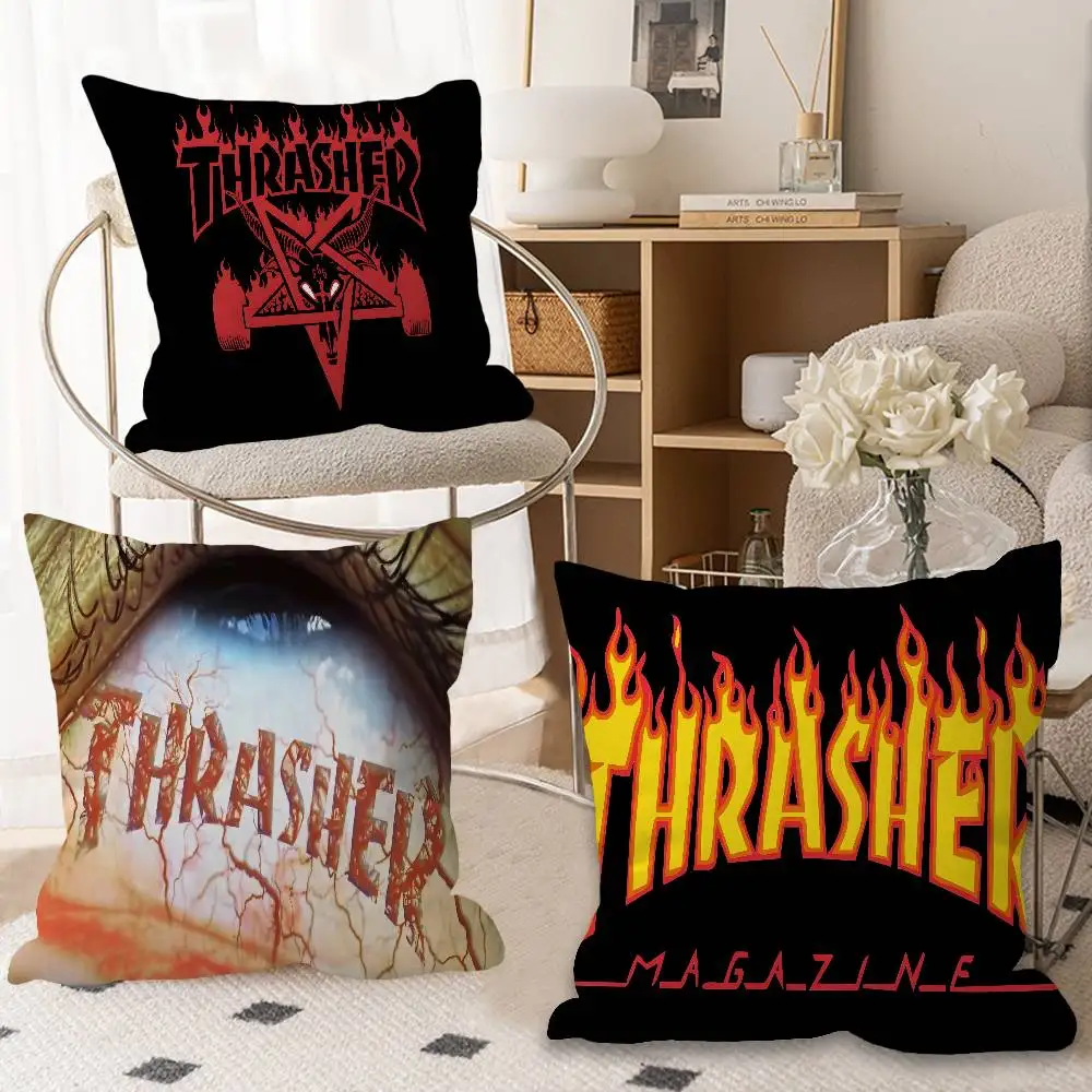 T-Thrashers Office Cushion Pillowcase Car Cushion Cover45X45CM Lumbar Pillowcase Sofa Pillowcover